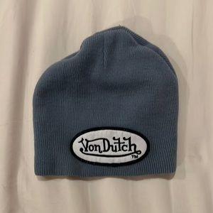 Von Dutch beanie in Blue/ Gray